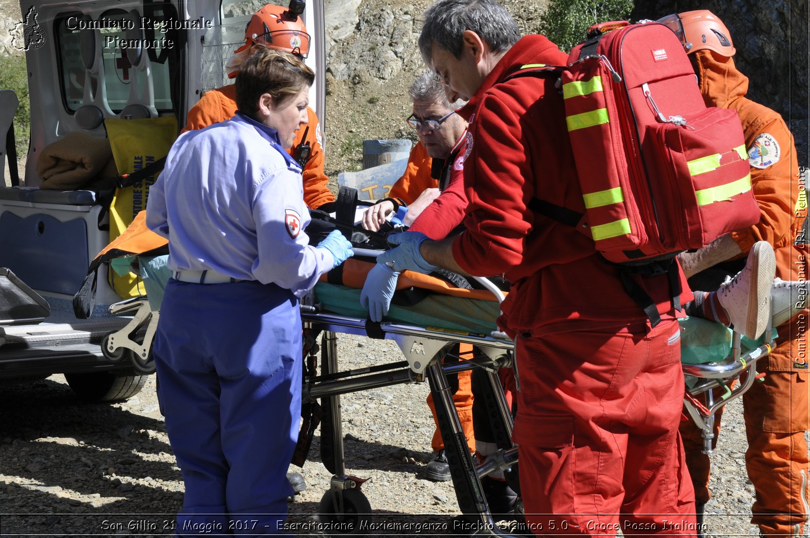 San Gillio 21 Maggio 2017 - Esercitazione Maxiemergenza Rischio Sismico 5.0 - Croce Rossa Italiana- Comitato Regionale del Piemonte