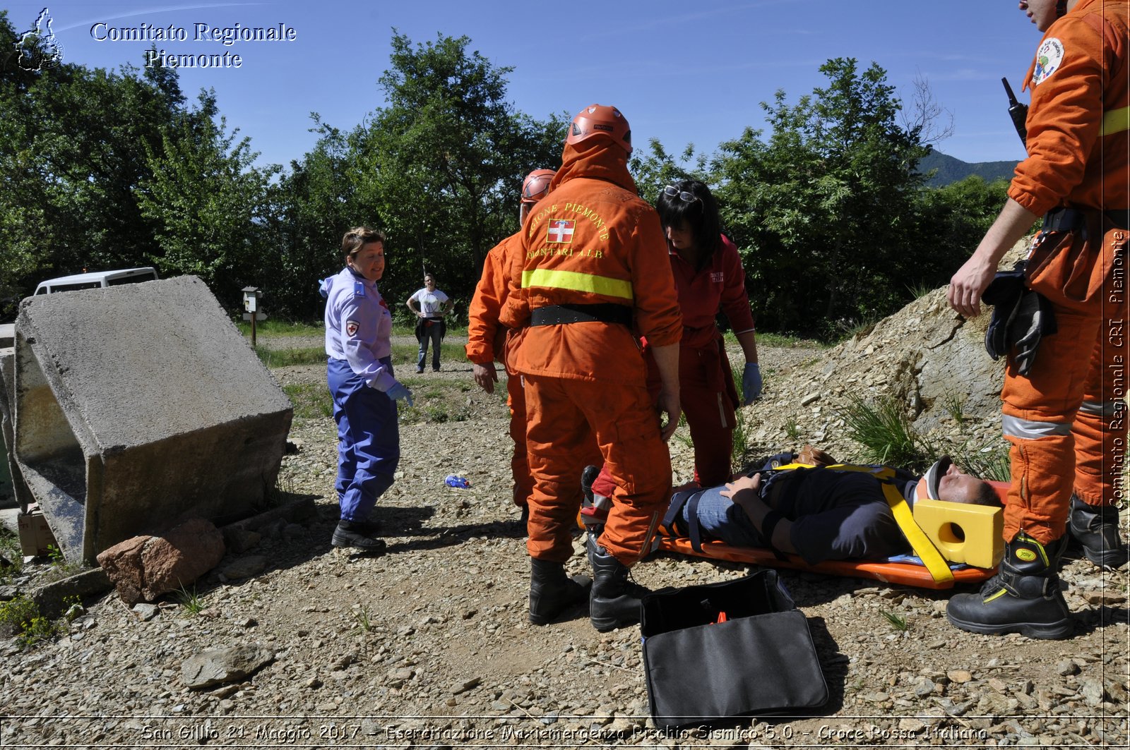 San Gillio 21 Maggio 2017 - Esercitazione Maxiemergenza Rischio Sismico 5.0 - Croce Rossa Italiana- Comitato Regionale del Piemonte