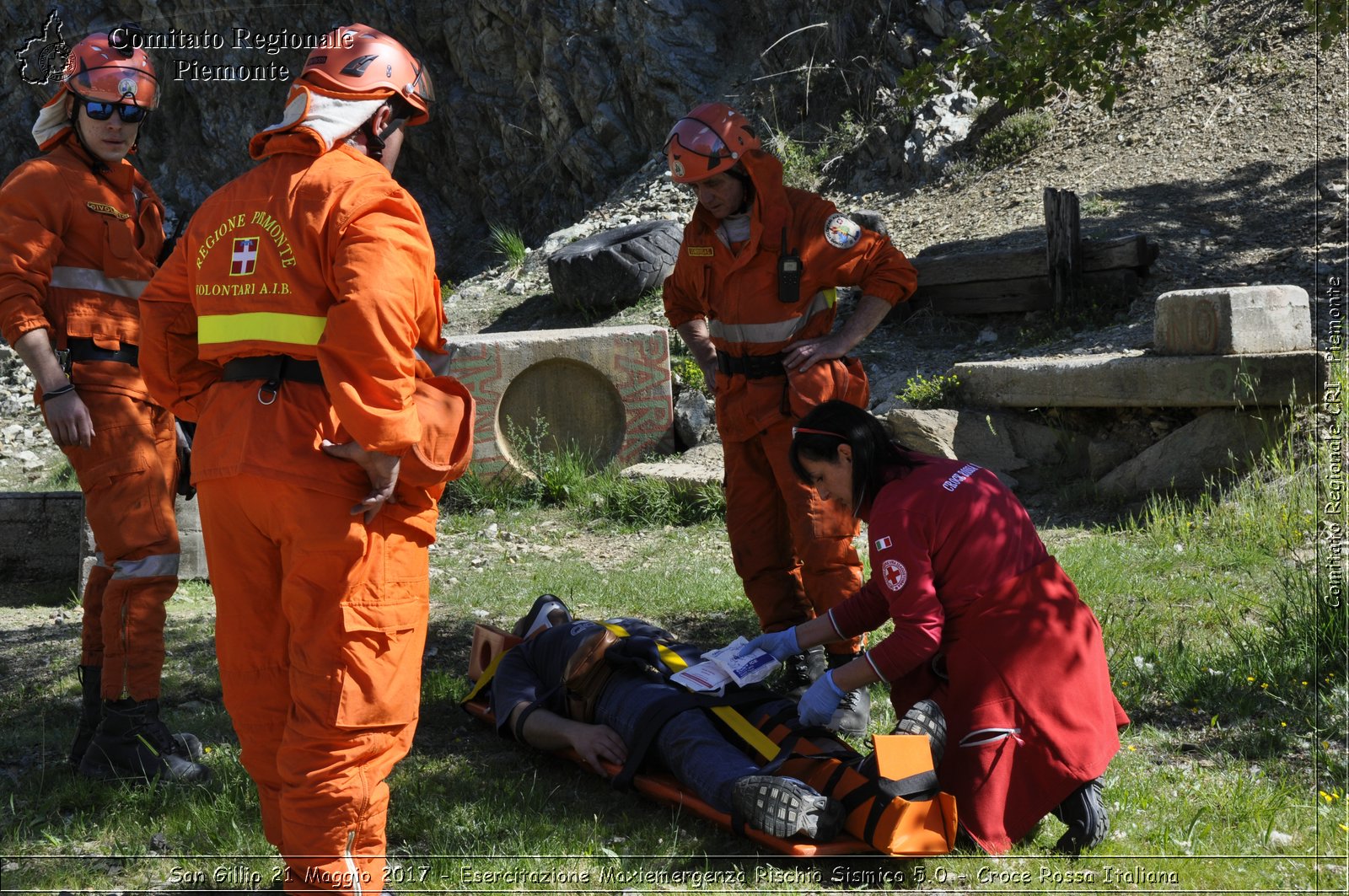 San Gillio 21 Maggio 2017 - Esercitazione Maxiemergenza Rischio Sismico 5.0 - Croce Rossa Italiana- Comitato Regionale del Piemonte