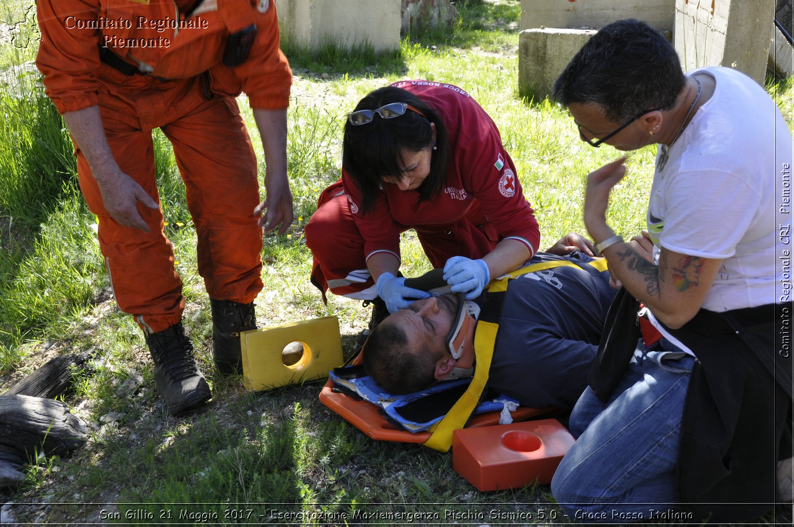 San Gillio 21 Maggio 2017 - Esercitazione Maxiemergenza Rischio Sismico 5.0 - Croce Rossa Italiana- Comitato Regionale del Piemonte