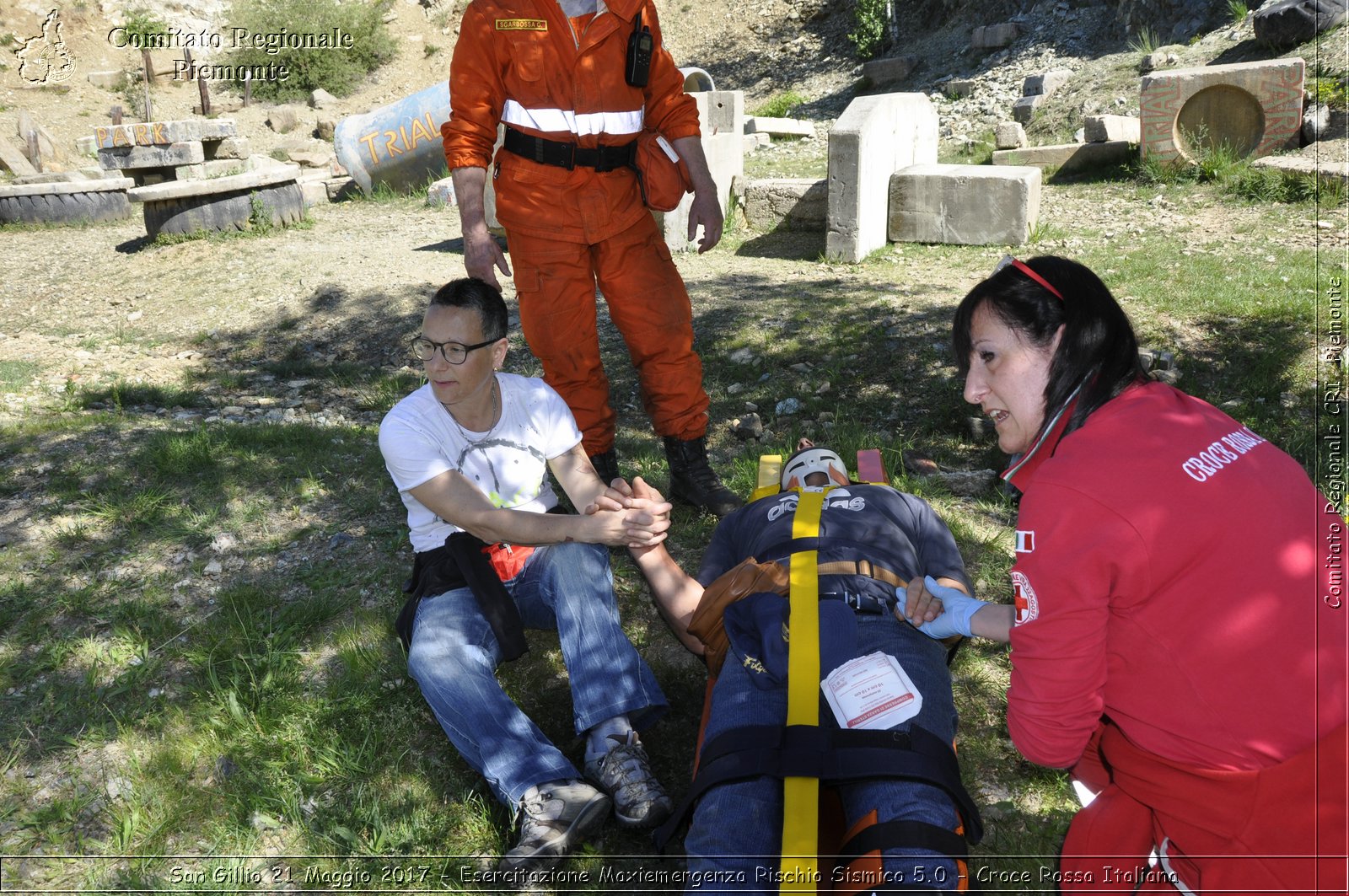 San Gillio 21 Maggio 2017 - Esercitazione Maxiemergenza Rischio Sismico 5.0 - Croce Rossa Italiana- Comitato Regionale del Piemonte