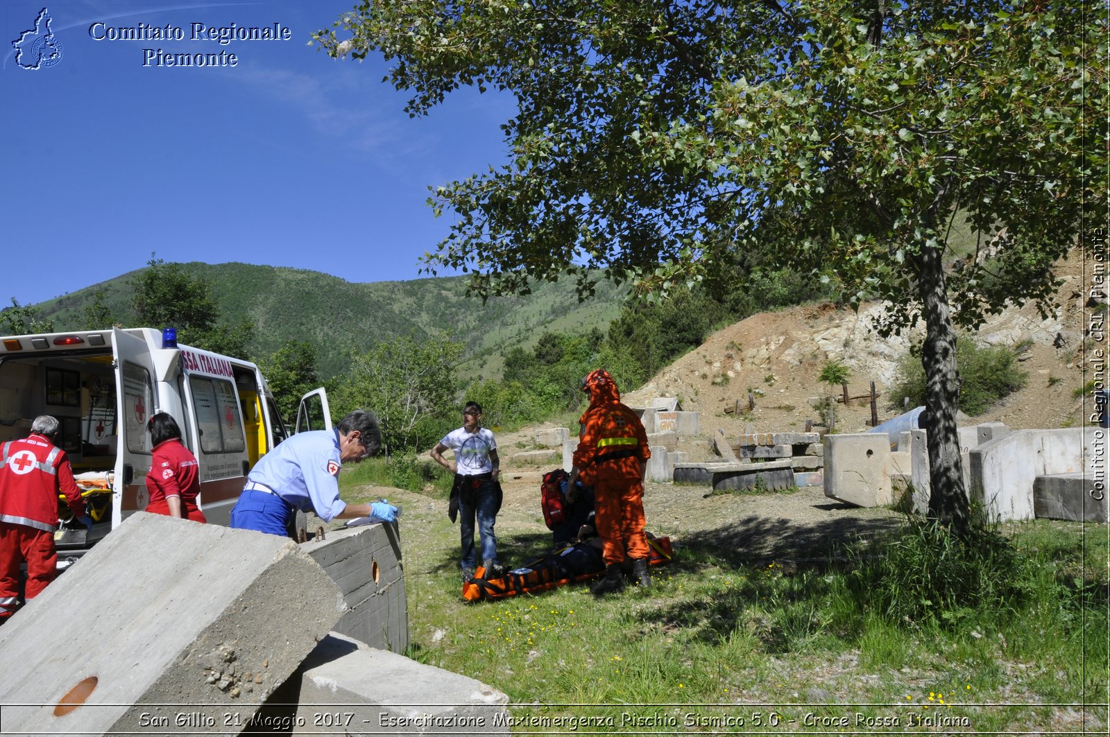 San Gillio 21 Maggio 2017 - Esercitazione Maxiemergenza Rischio Sismico 5.0 - Croce Rossa Italiana- Comitato Regionale del Piemonte