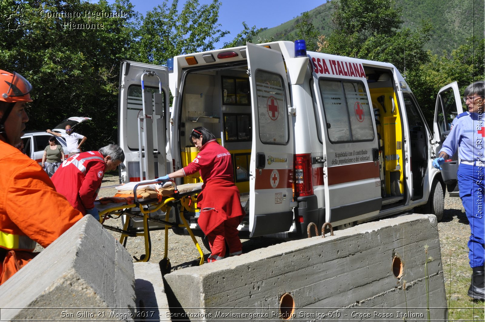 San Gillio 21 Maggio 2017 - Esercitazione Maxiemergenza Rischio Sismico 5.0 - Croce Rossa Italiana- Comitato Regionale del Piemonte