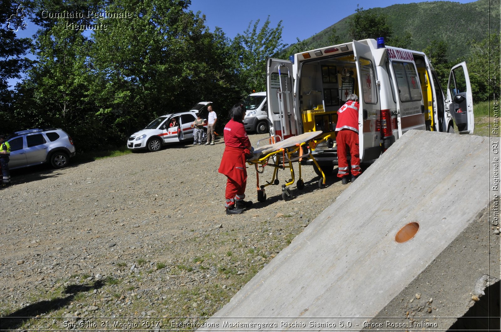 San Gillio 21 Maggio 2017 - Esercitazione Maxiemergenza Rischio Sismico 5.0 - Croce Rossa Italiana- Comitato Regionale del Piemonte