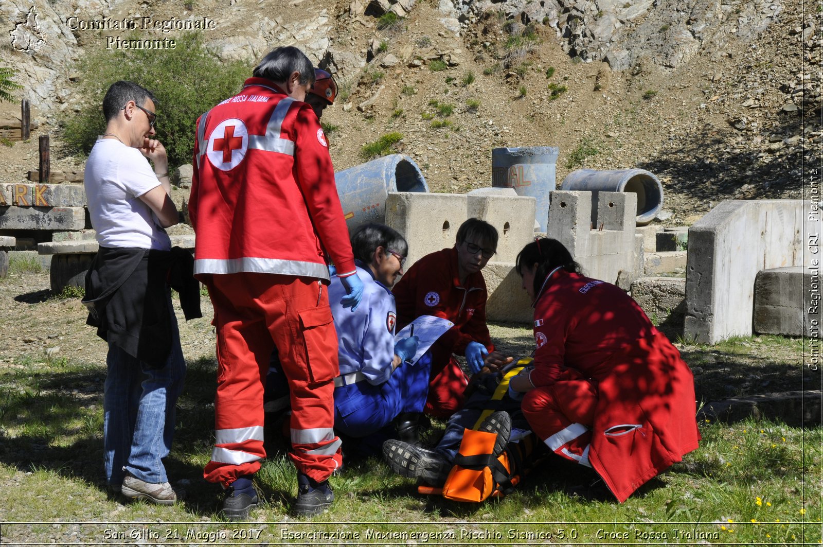 San Gillio 21 Maggio 2017 - Esercitazione Maxiemergenza Rischio Sismico 5.0 - Croce Rossa Italiana- Comitato Regionale del Piemonte