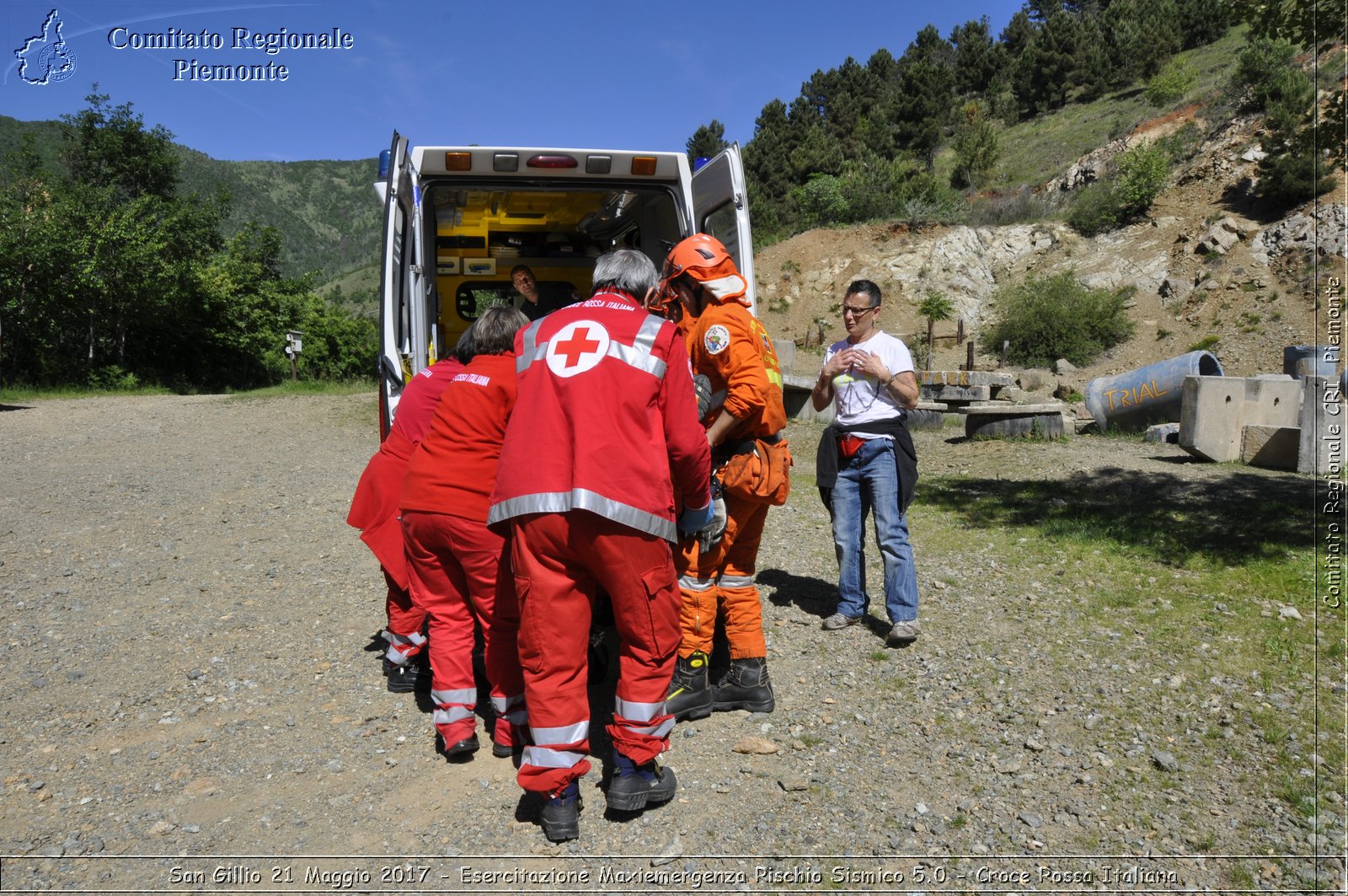 San Gillio 21 Maggio 2017 - Esercitazione Maxiemergenza Rischio Sismico 5.0 - Croce Rossa Italiana- Comitato Regionale del Piemonte