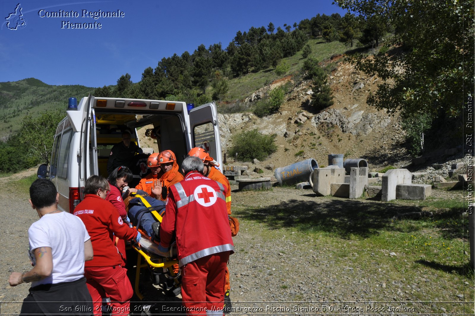 San Gillio 21 Maggio 2017 - Esercitazione Maxiemergenza Rischio Sismico 5.0 - Croce Rossa Italiana- Comitato Regionale del Piemonte