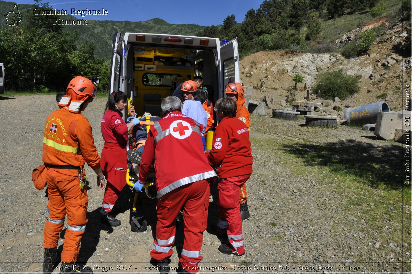 San Gillio 21 Maggio 2017 - Esercitazione Maxiemergenza Rischio Sismico 5.0 - Croce Rossa Italiana- Comitato Regionale del Piemonte