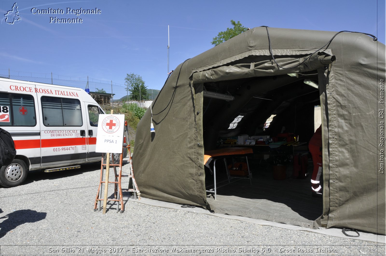 San Gillio 21 Maggio 2017 - Esercitazione Maxiemergenza Rischio Sismico 5.0 - Croce Rossa Italiana- Comitato Regionale del Piemonte