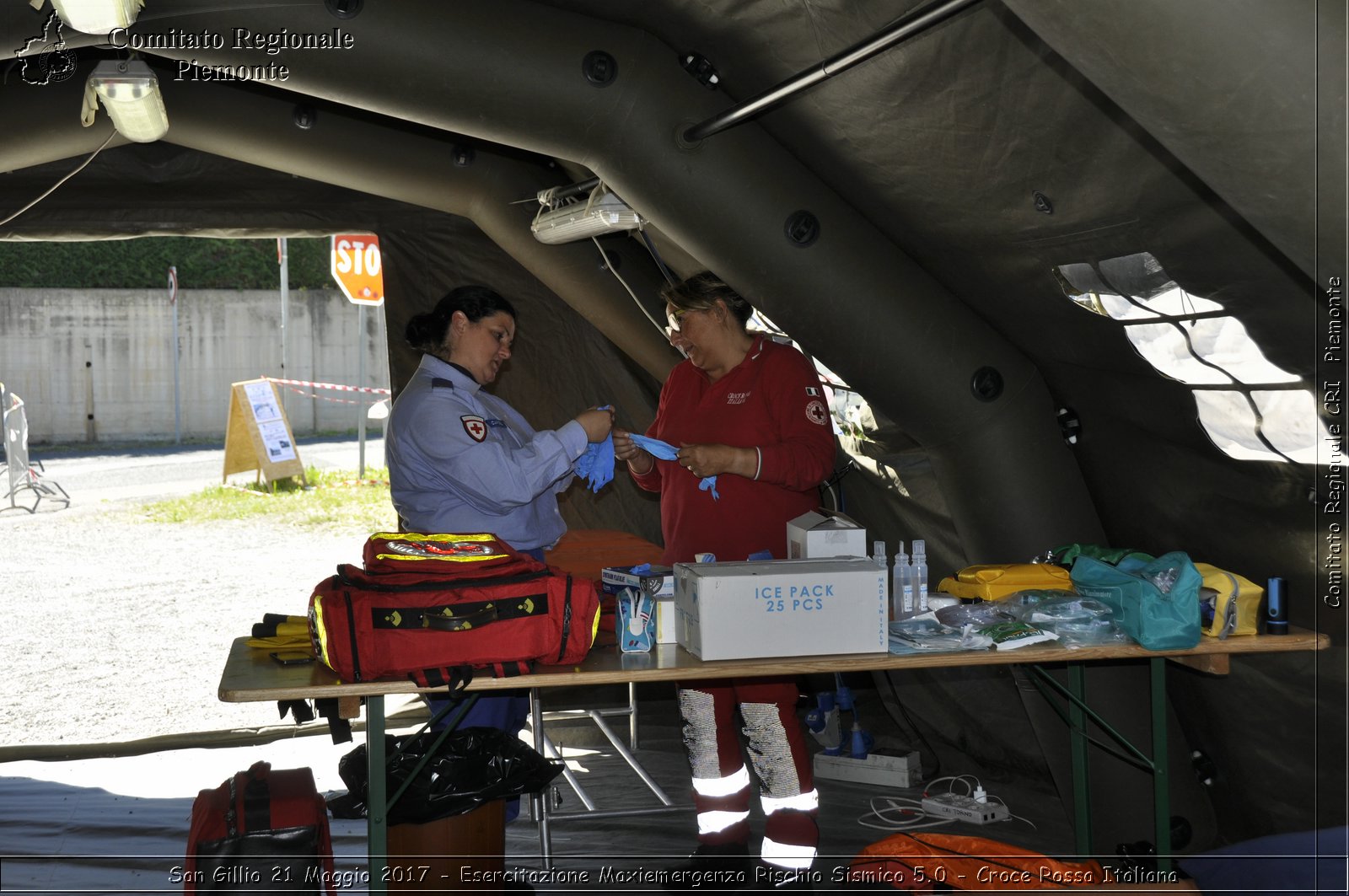 San Gillio 21 Maggio 2017 - Esercitazione Maxiemergenza Rischio Sismico 5.0 - Croce Rossa Italiana- Comitato Regionale del Piemonte