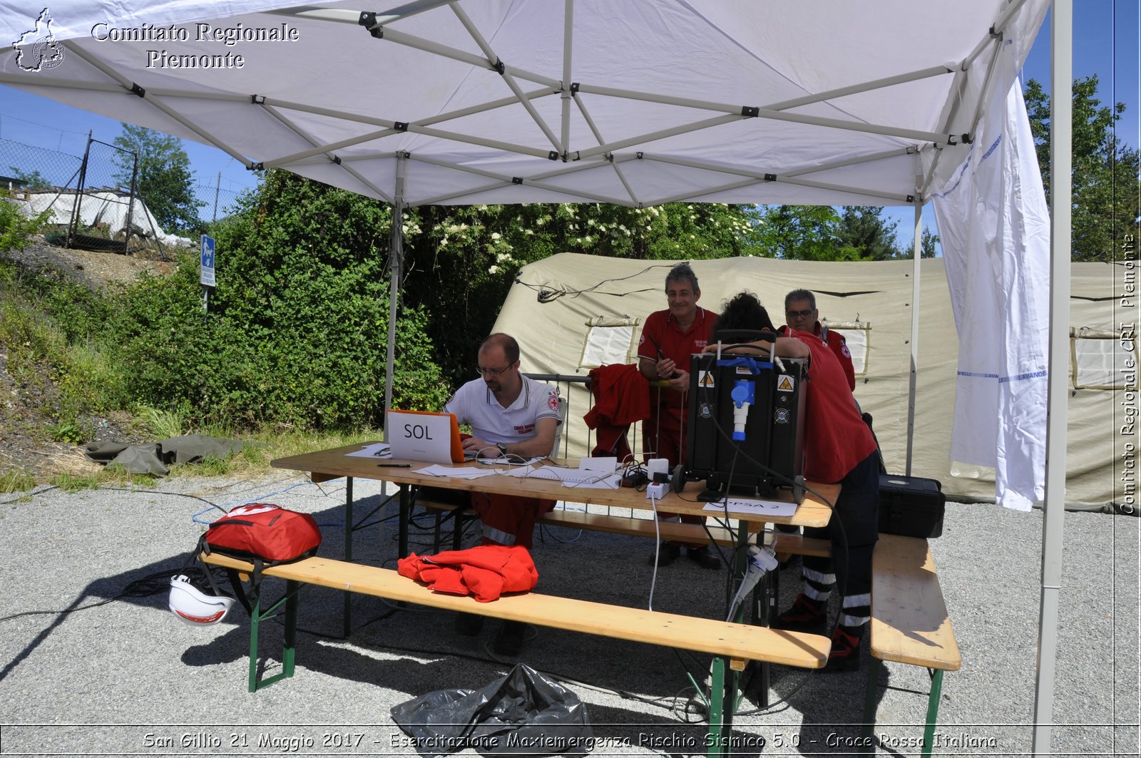 San Gillio 21 Maggio 2017 - Esercitazione Maxiemergenza Rischio Sismico 5.0 - Croce Rossa Italiana- Comitato Regionale del Piemonte