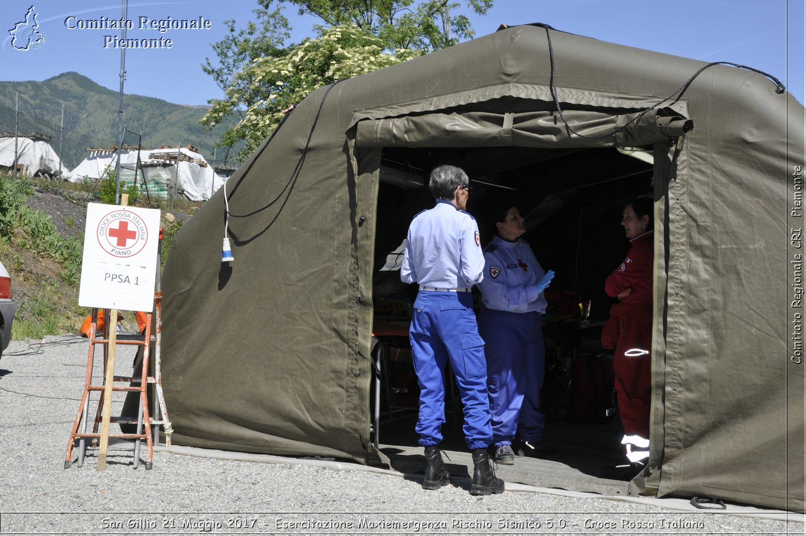 San Gillio 21 Maggio 2017 - Esercitazione Maxiemergenza Rischio Sismico 5.0 - Croce Rossa Italiana- Comitato Regionale del Piemonte