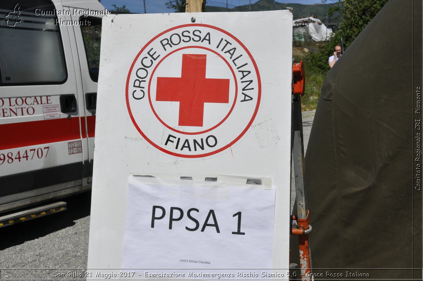 San Gillio 21 Maggio 2017 - Esercitazione Maxiemergenza Rischio Sismico 5.0 - Croce Rossa Italiana- Comitato Regionale del Piemonte