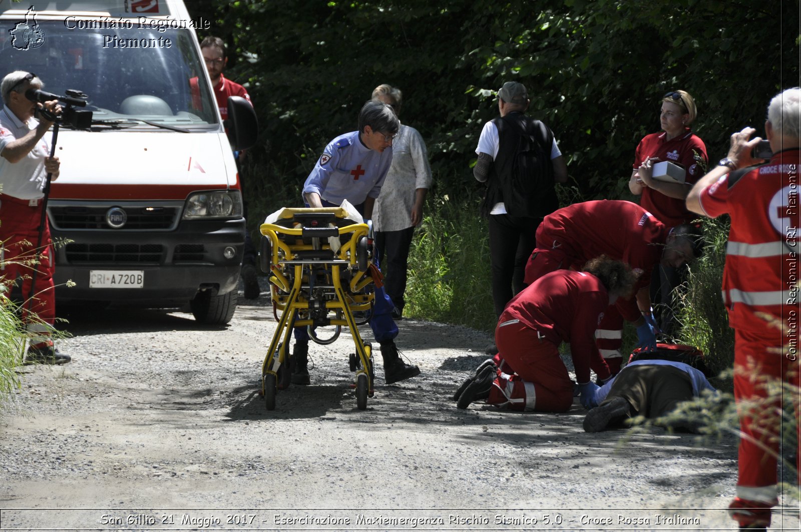 San Gillio 21 Maggio 2017 - Esercitazione Maxiemergenza Rischio Sismico 5.0 - Croce Rossa Italiana- Comitato Regionale del Piemonte