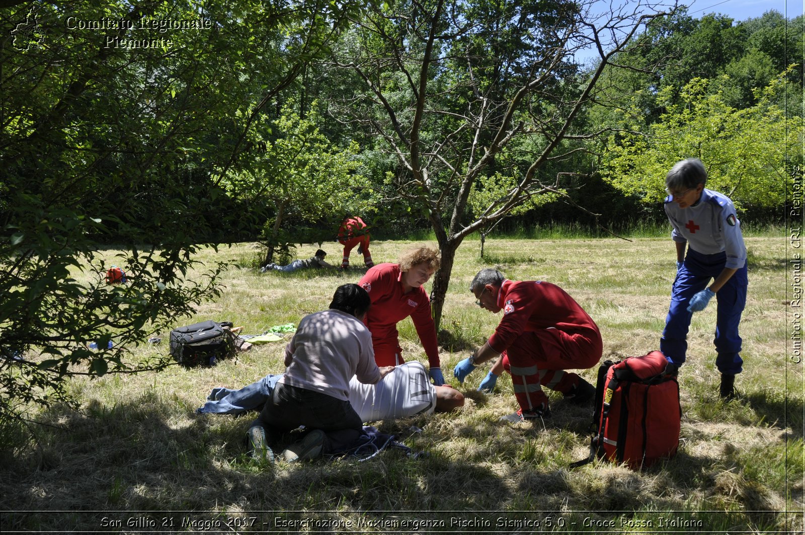 San Gillio 21 Maggio 2017 - Esercitazione Maxiemergenza Rischio Sismico 5.0 - Croce Rossa Italiana- Comitato Regionale del Piemonte