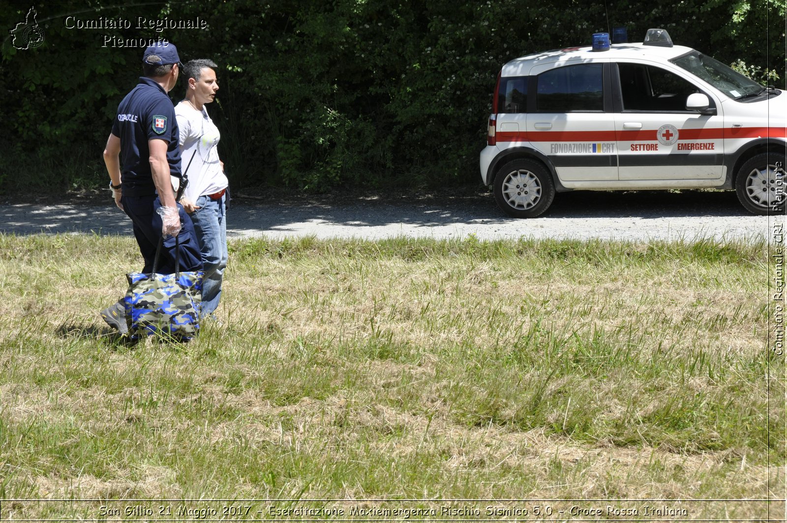 San Gillio 21 Maggio 2017 - Esercitazione Maxiemergenza Rischio Sismico 5.0 - Croce Rossa Italiana- Comitato Regionale del Piemonte