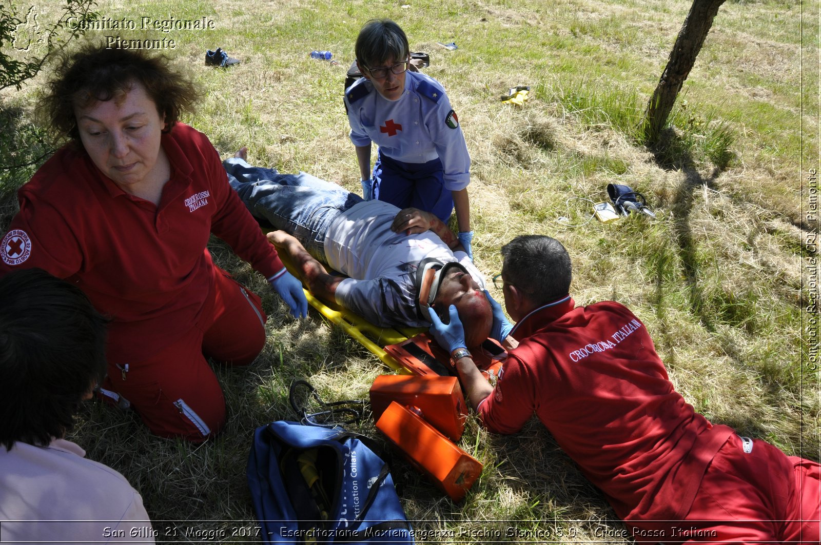 San Gillio 21 Maggio 2017 - Esercitazione Maxiemergenza Rischio Sismico 5.0 - Croce Rossa Italiana- Comitato Regionale del Piemonte