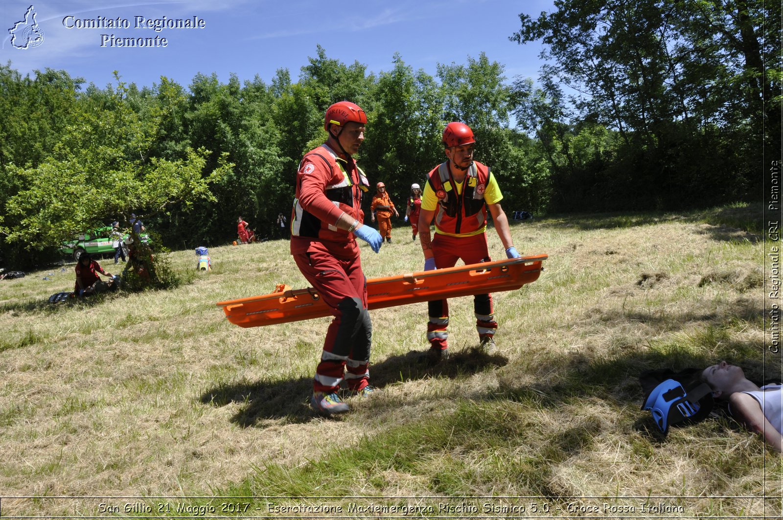 San Gillio 21 Maggio 2017 - Esercitazione Maxiemergenza Rischio Sismico 5.0 - Croce Rossa Italiana- Comitato Regionale del Piemonte