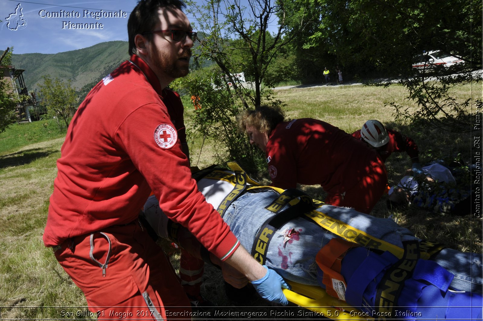 San Gillio 21 Maggio 2017 - Esercitazione Maxiemergenza Rischio Sismico 5.0 - Croce Rossa Italiana- Comitato Regionale del Piemonte