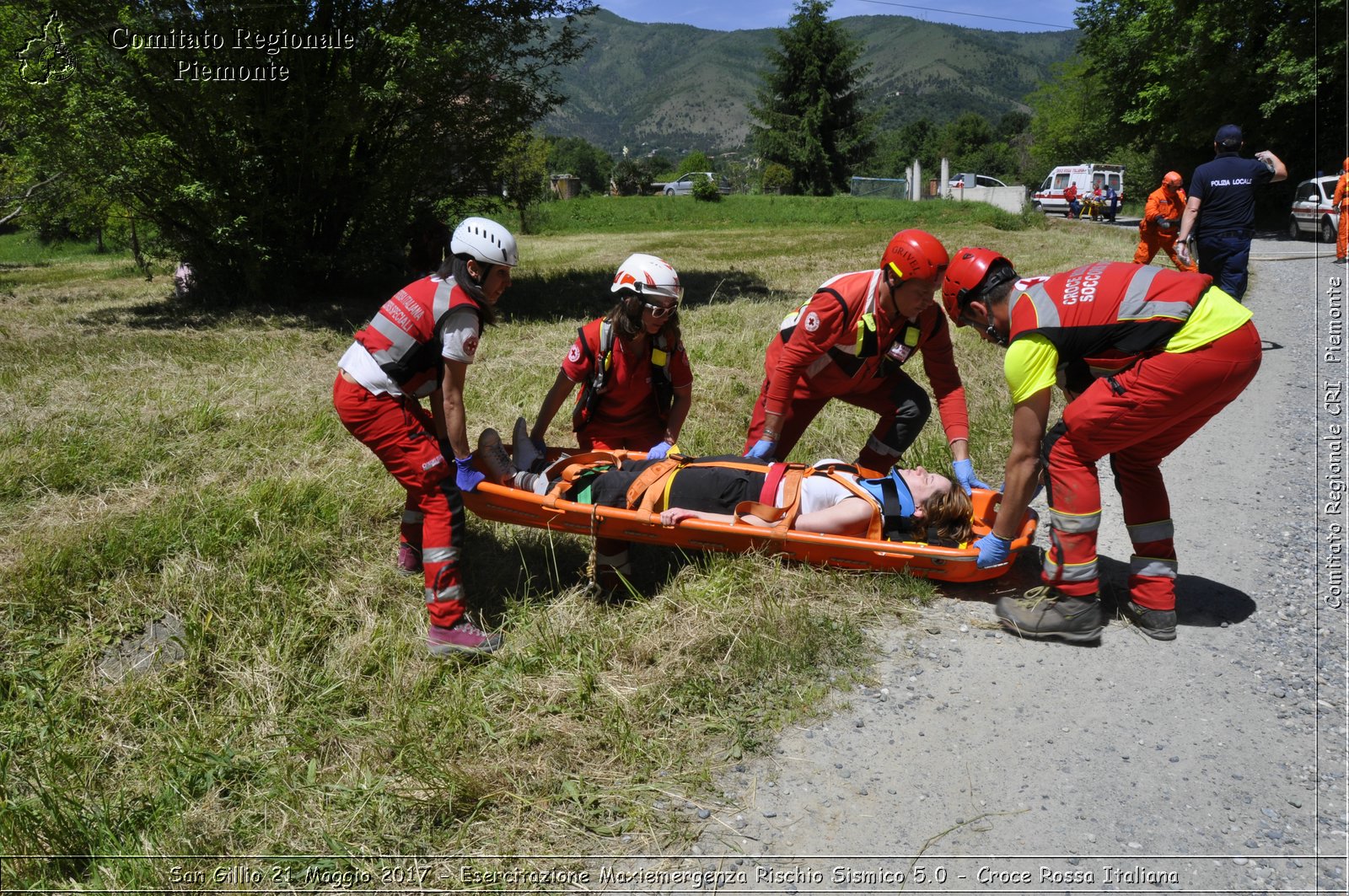 San Gillio 21 Maggio 2017 - Esercitazione Maxiemergenza Rischio Sismico 5.0 - Croce Rossa Italiana- Comitato Regionale del Piemonte