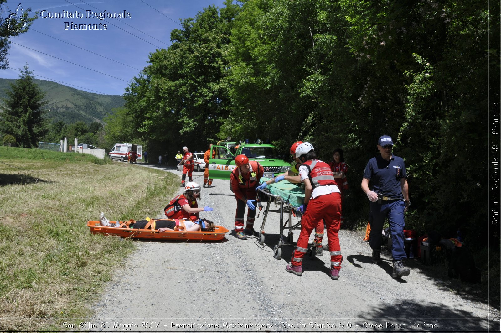 San Gillio 21 Maggio 2017 - Esercitazione Maxiemergenza Rischio Sismico 5.0 - Croce Rossa Italiana- Comitato Regionale del Piemonte