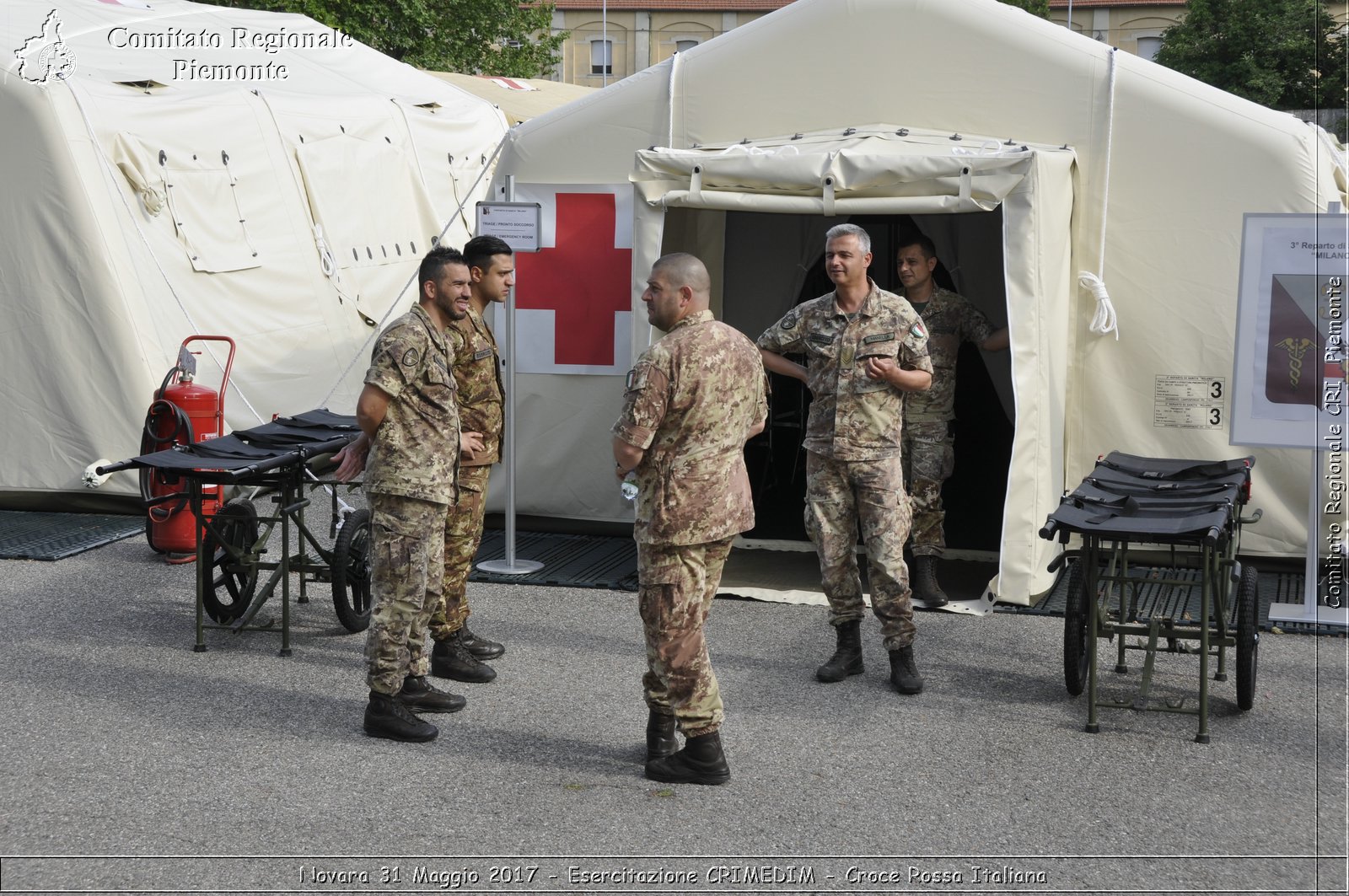 Novara 31 Maggio 2017 - Esercitazione CRIMEDIM - Croce Rossa Italiana- Comitato Regionale del Piemonte