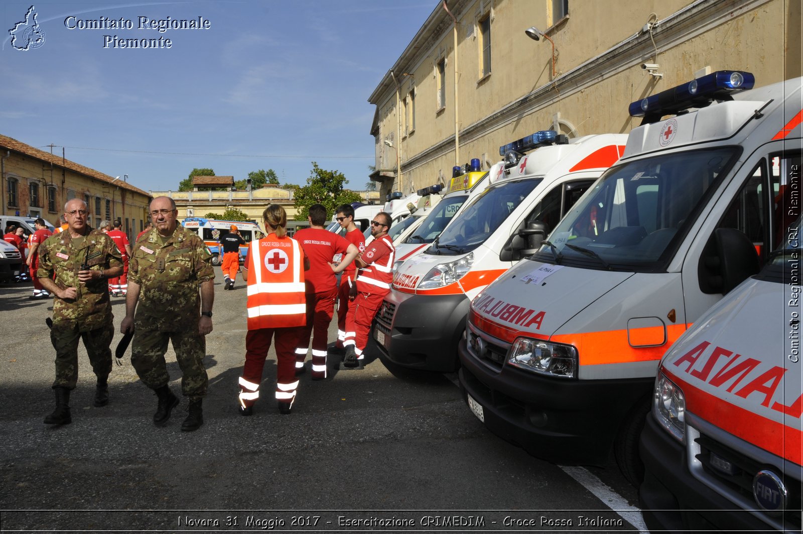 Novara 31 Maggio 2017 - Esercitazione CRIMEDIM - Croce Rossa Italiana- Comitato Regionale del Piemonte