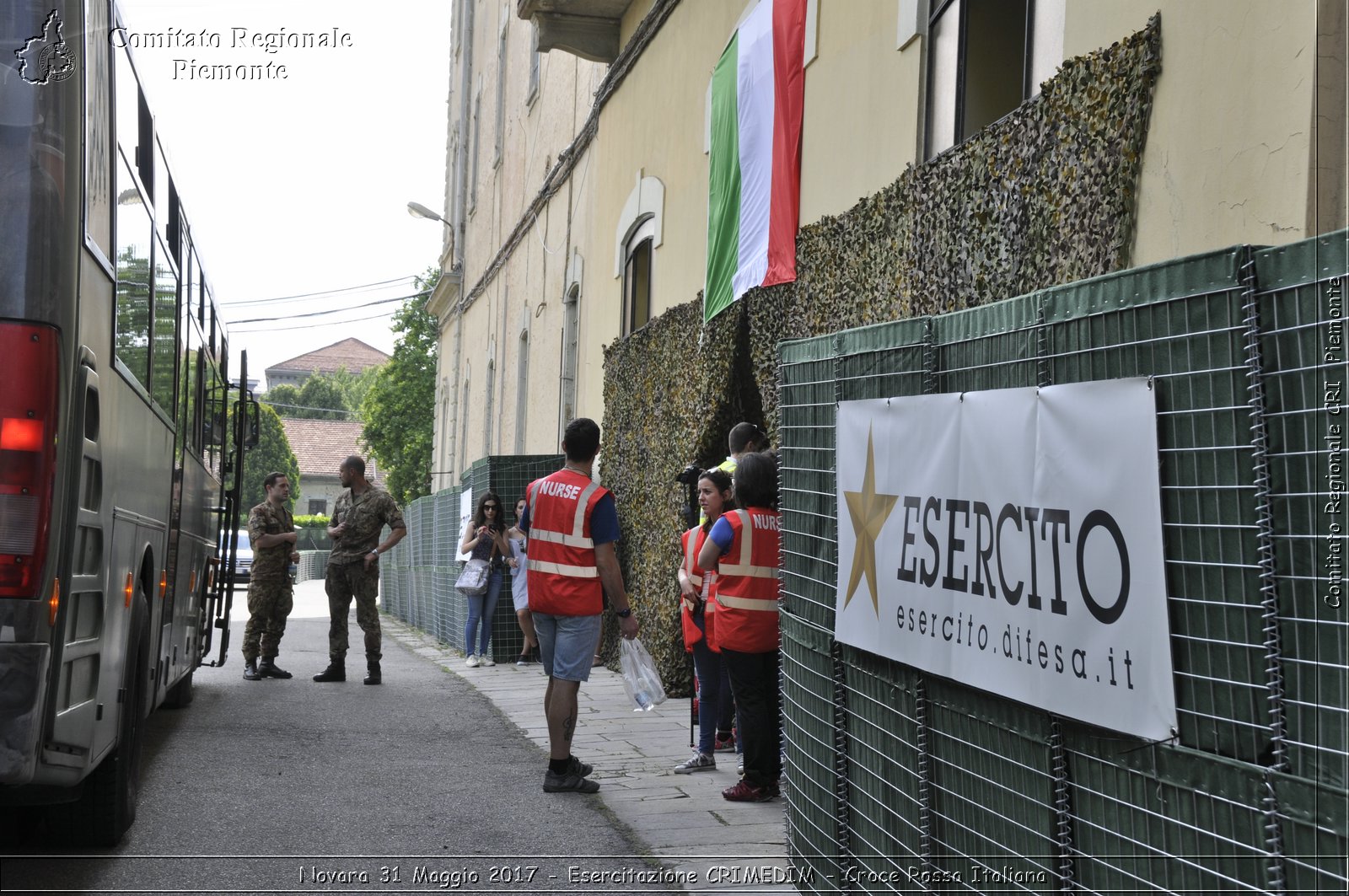 Novara 31 Maggio 2017 - Esercitazione CRIMEDIM - Croce Rossa Italiana- Comitato Regionale del Piemonte