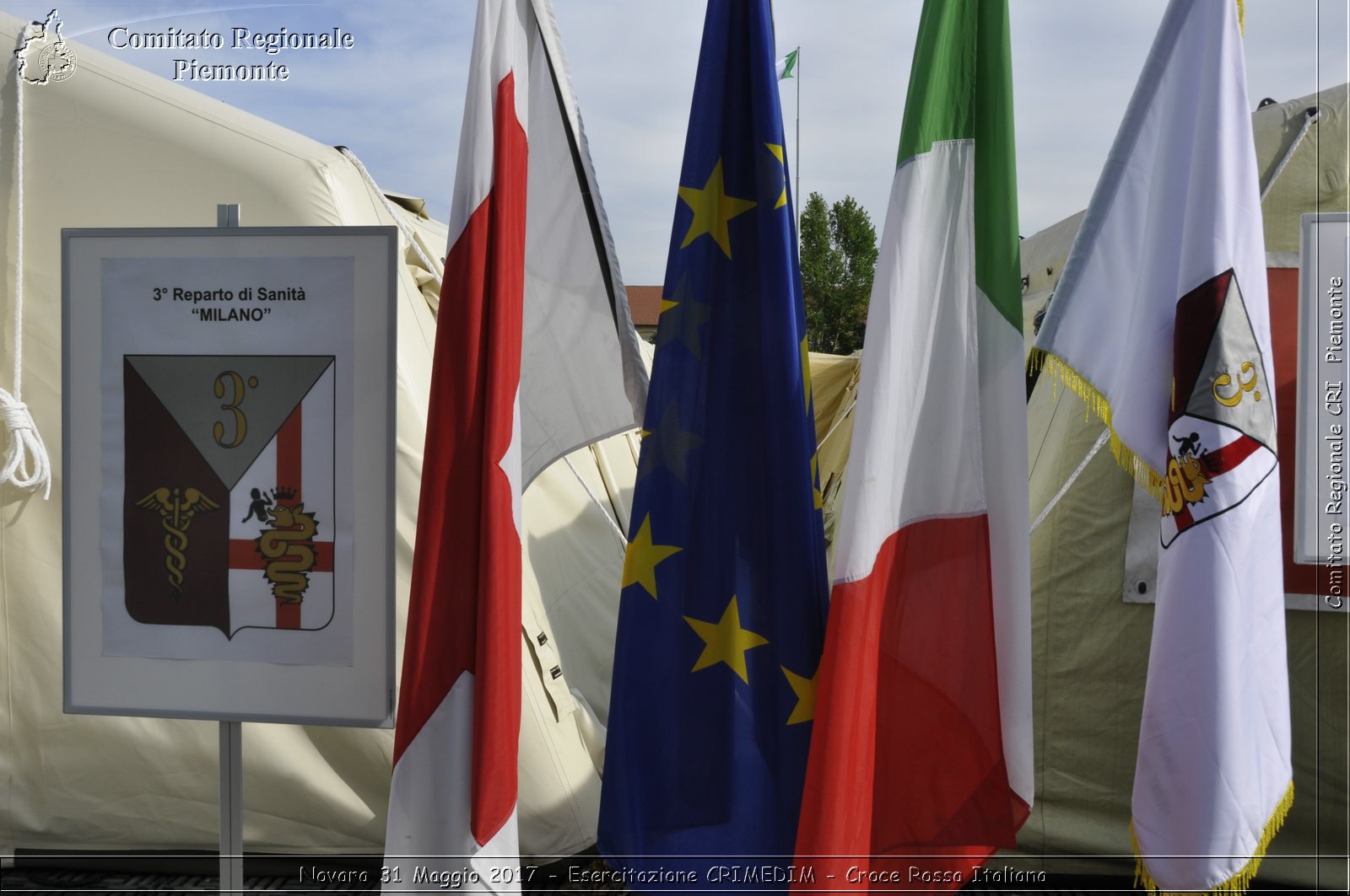 Novara 31 Maggio 2017 - Esercitazione CRIMEDIM - Croce Rossa Italiana- Comitato Regionale del Piemonte