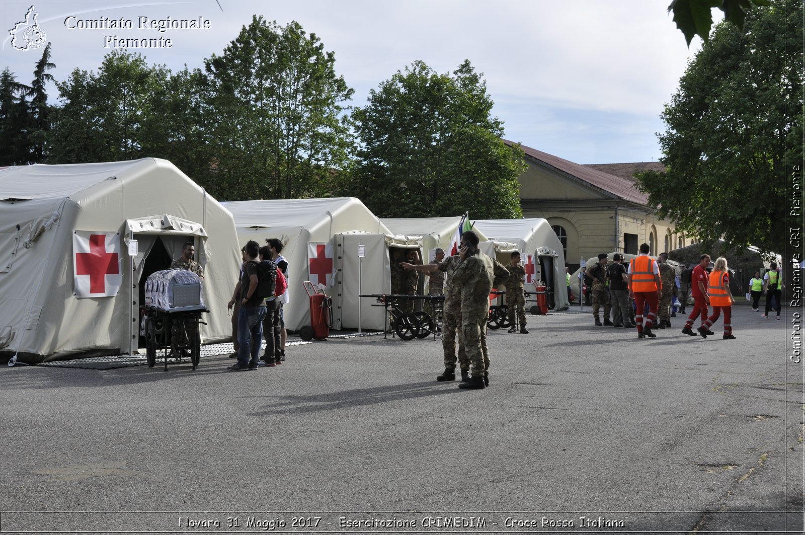 Novara 31 Maggio 2017 - Esercitazione CRIMEDIM - Croce Rossa Italiana- Comitato Regionale del Piemonte