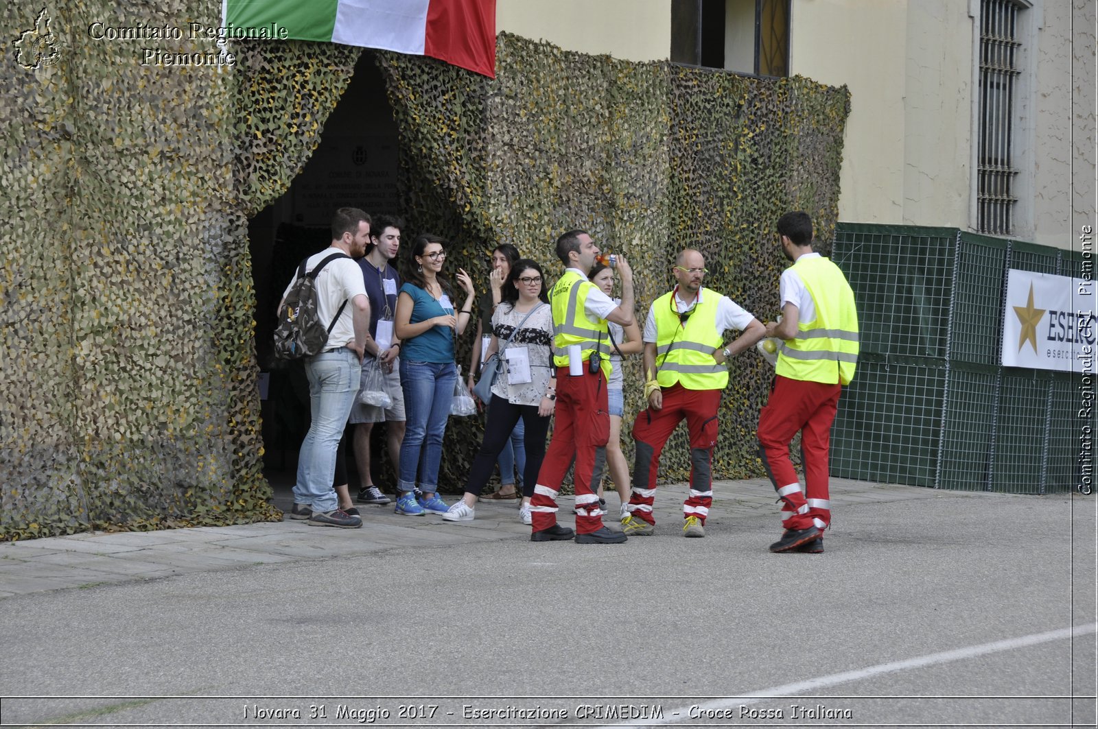 Novara 31 Maggio 2017 - Esercitazione CRIMEDIM - Croce Rossa Italiana- Comitato Regionale del Piemonte