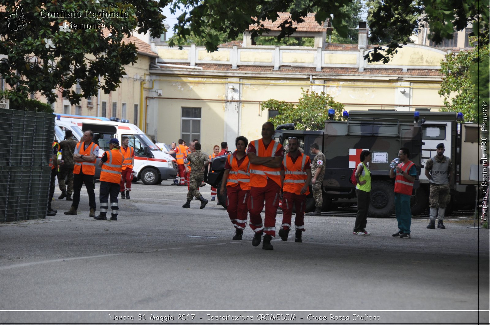 Novara 31 Maggio 2017 - Esercitazione CRIMEDIM - Croce Rossa Italiana- Comitato Regionale del Piemonte