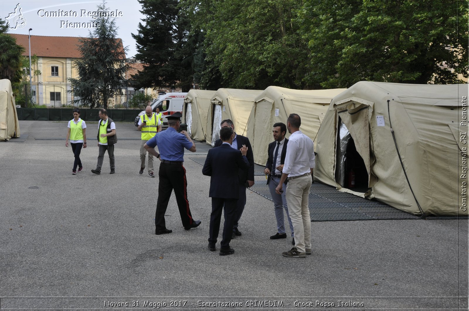 Novara 31 Maggio 2017 - Esercitazione CRIMEDIM - Croce Rossa Italiana- Comitato Regionale del Piemonte