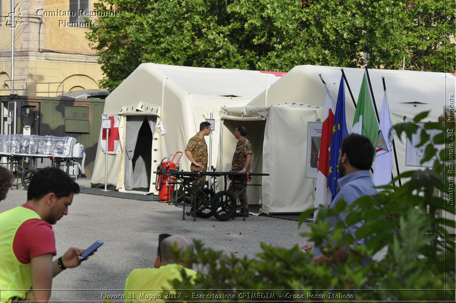 Novara 31 Maggio 2017 - Esercitazione CRIMEDIM - Croce Rossa Italiana- Comitato Regionale del Piemonte