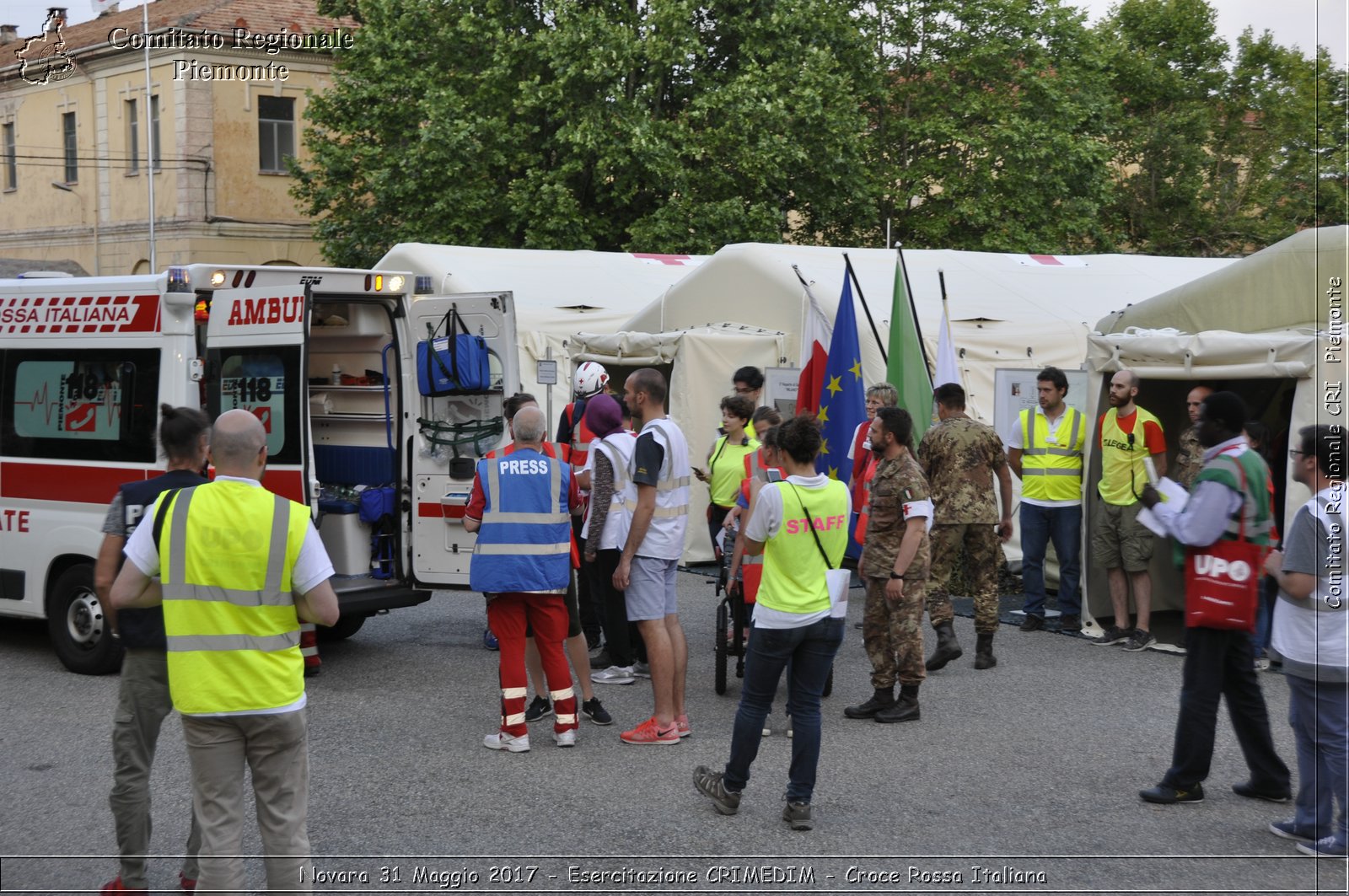 Novara 31 Maggio 2017 - Esercitazione CRIMEDIM - Croce Rossa Italiana- Comitato Regionale del Piemonte