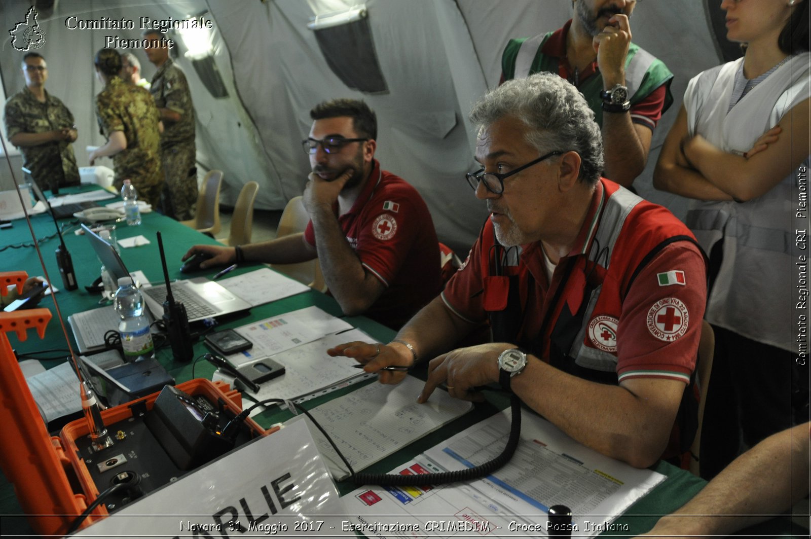 Novara 31 Maggio 2017 - Esercitazione CRIMEDIM - Croce Rossa Italiana- Comitato Regionale del Piemonte