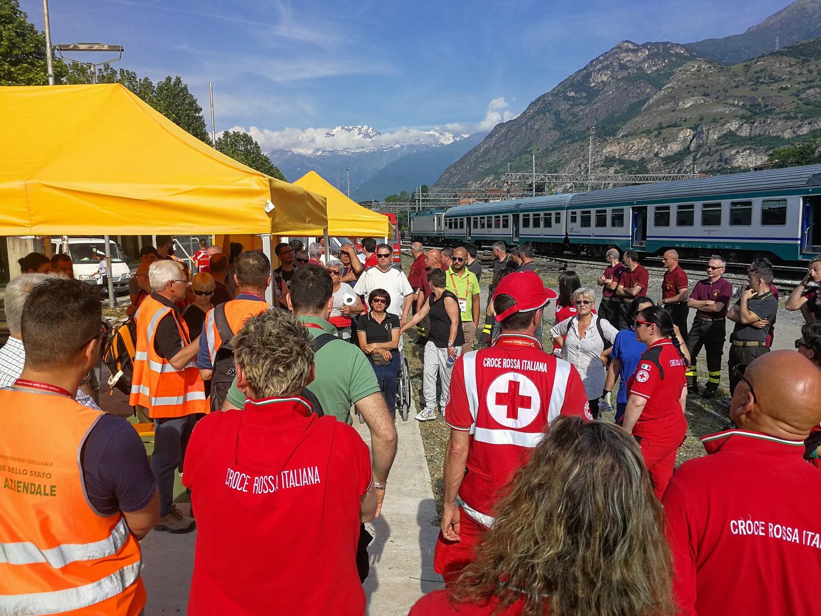 Bussoleno 3 Giugno 2017 - Esercitazione Val Susa 2017 - Croce Rossa Italiana- Comitato Regionale del Piemonte