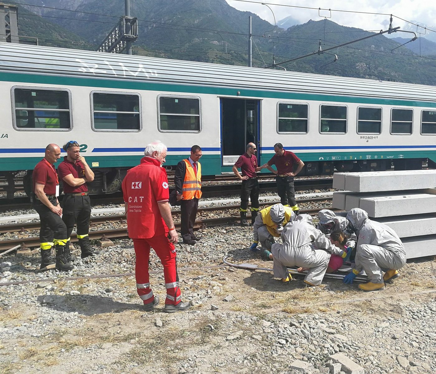 Bussoleno 3 Giugno 2017 - Esercitazione Val Susa 2017 - Croce Rossa Italiana- Comitato Regionale del Piemonte