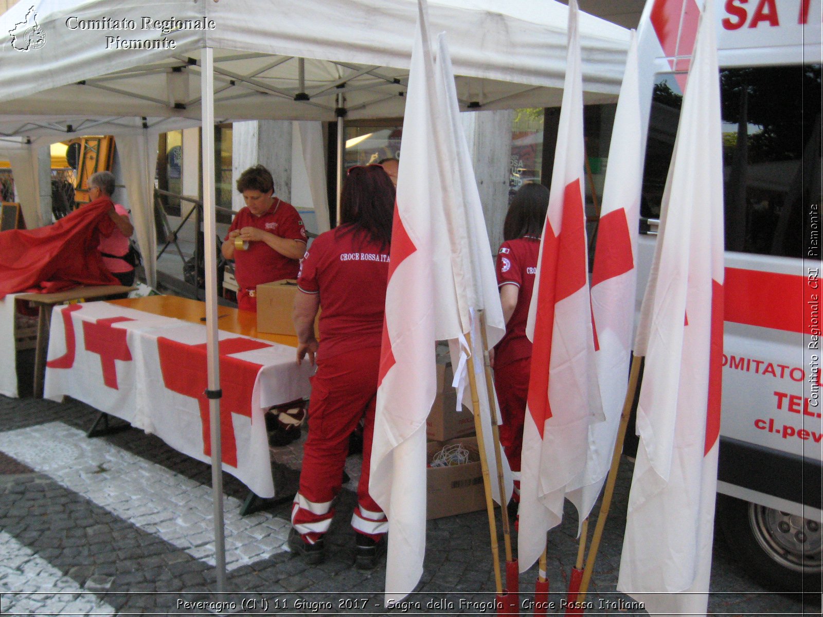 Peveragno (CN) 11 Giugno 2017 - Sagra della Fragola - Croce Rossa Italiana- Comitato Regionale del Piemonte