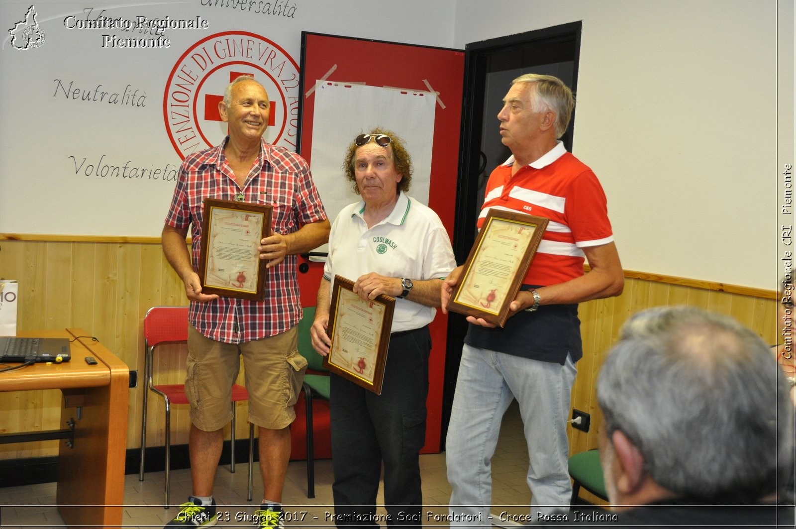 Chieri 23 Giugno 2017 - Premiazione Soci Fondatori - Croce Rossa Italiana- Comitato Regionale del Piemonte