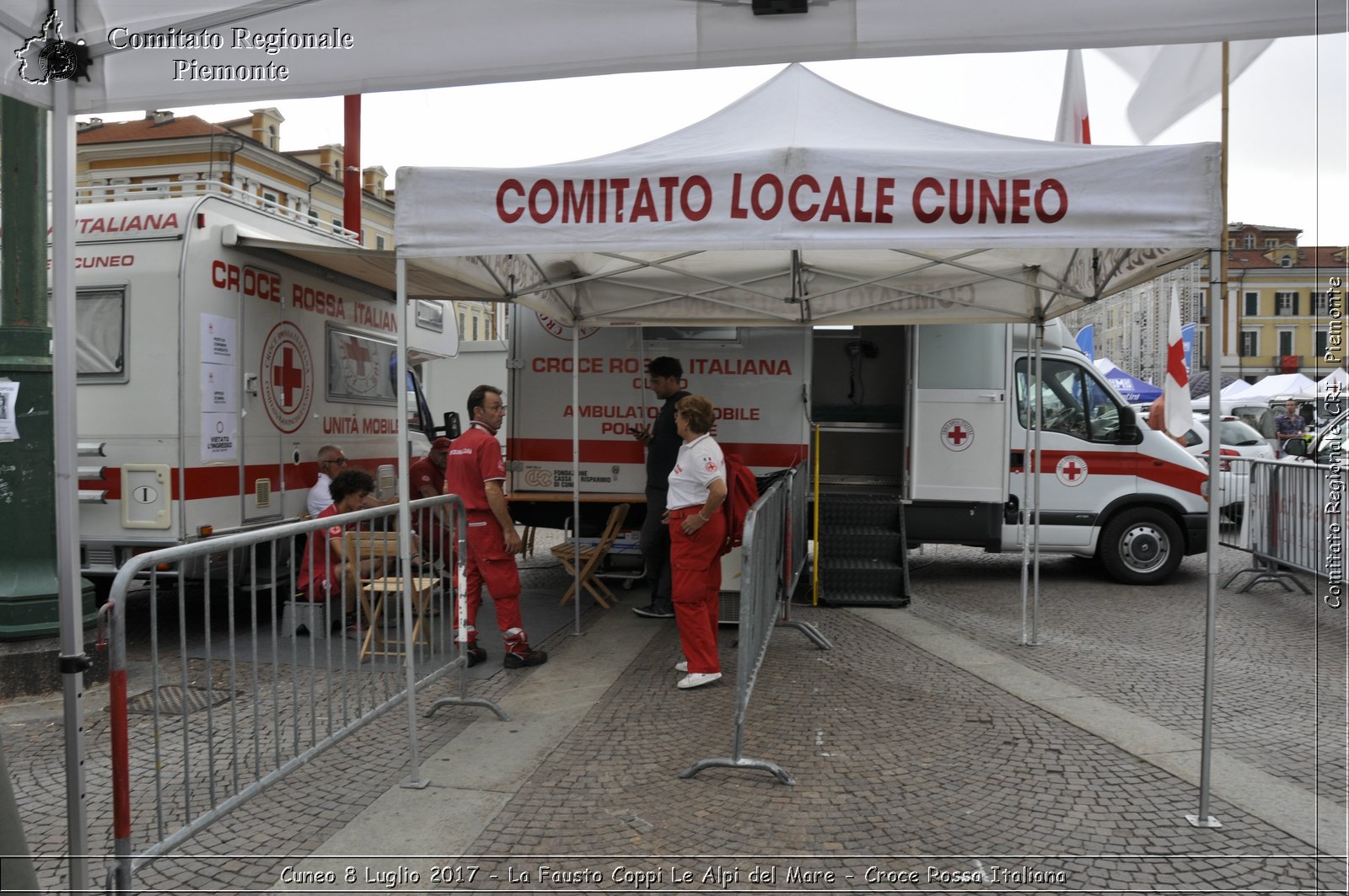 Cuneo 8 Luglio 2017 - La Fausto Coppi Le Alpi del Mare - Croce Rossa Italiana- Comitato Regionale del Piemonte