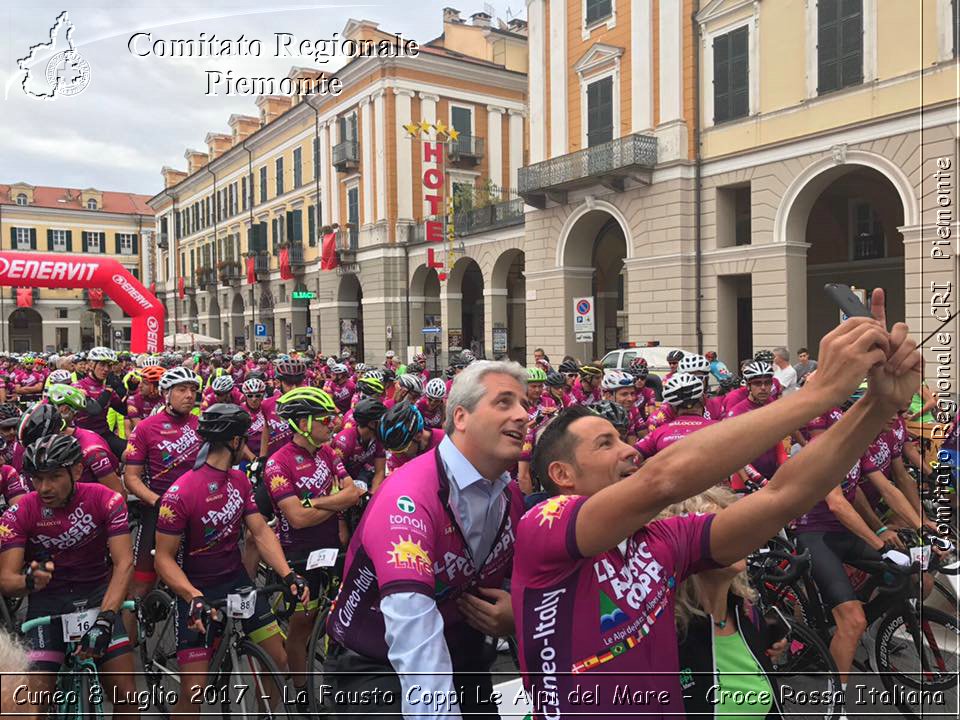 Cuneo 8 Luglio 2017 - La Fausto Coppi Le Alpi del Mare - Croce Rossa Italiana- Comitato Regionale del Piemonte