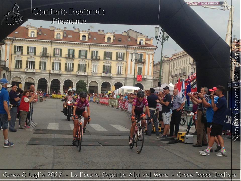 Cuneo 8 Luglio 2017 - La Fausto Coppi Le Alpi del Mare - Croce Rossa Italiana- Comitato Regionale del Piemonte