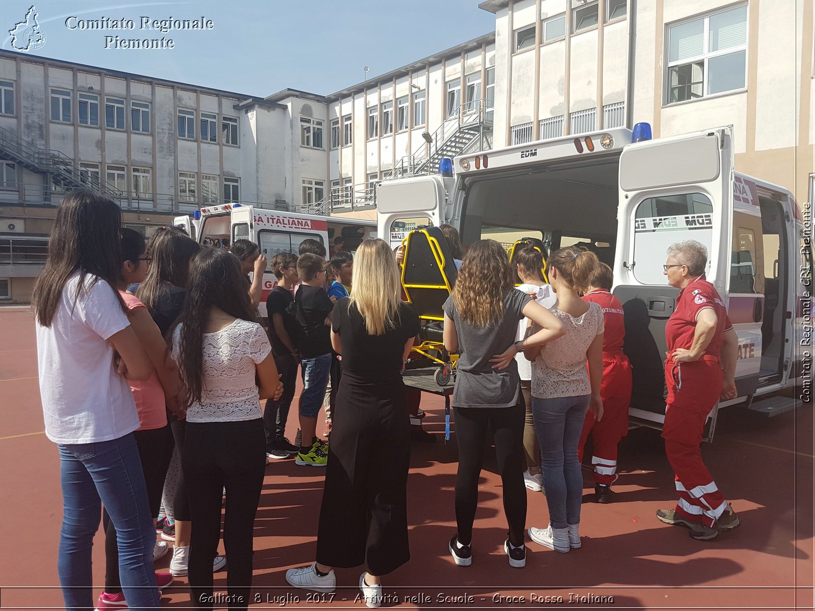 Galliate  8 Luglio 2017 - Attività nelle Scuole - Croce Rossa Italiana- Comitato Regionale del Piemonte