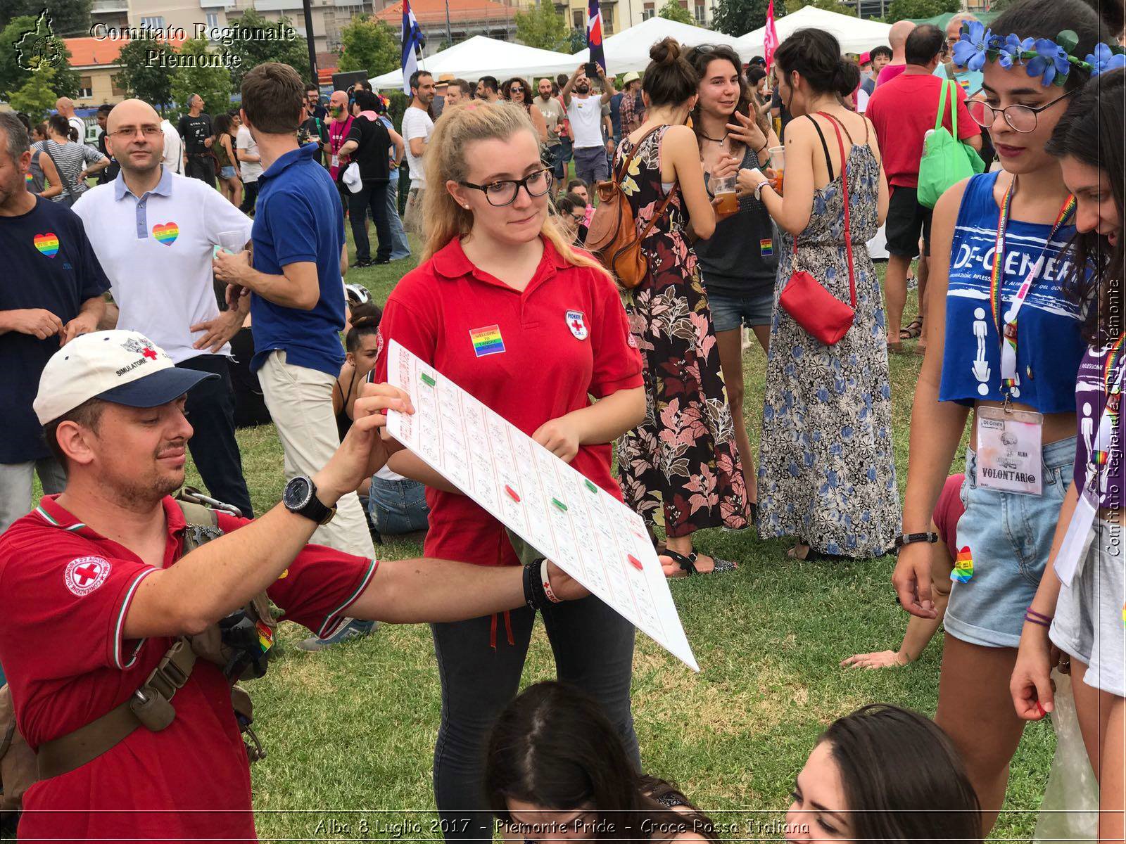 Alba 8 Luglio 2017 - Piemonte Pride - Croce Rossa Italiana- Comitato Regionale del Piemonte