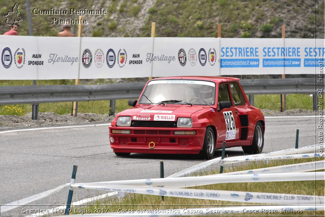 Sestriere (TO) 9 Luglio 2017 - Corsa automobilistica Cesana Sestriere - Croce Rossa Italiana- Comitato Regionale del Piemonte