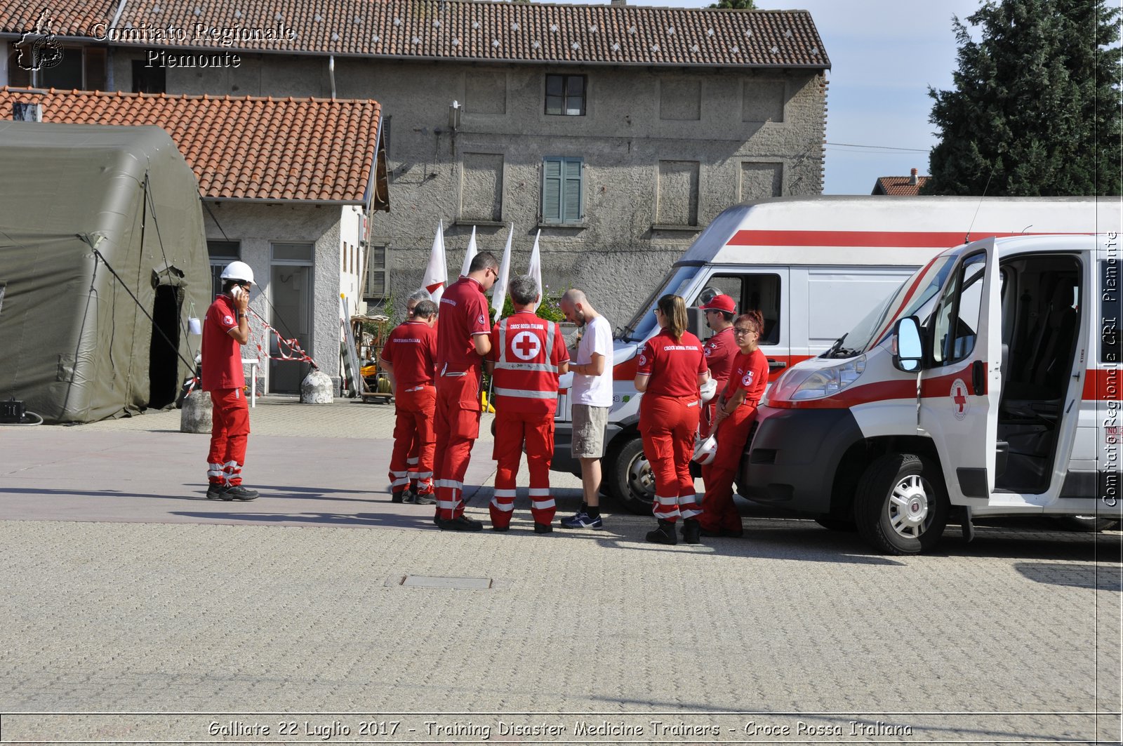 Galliate 22 Luglio 2017 - Training Disaster Medicine Trainers - Croce Rossa Italiana- Comitato Regionale del Piemonte