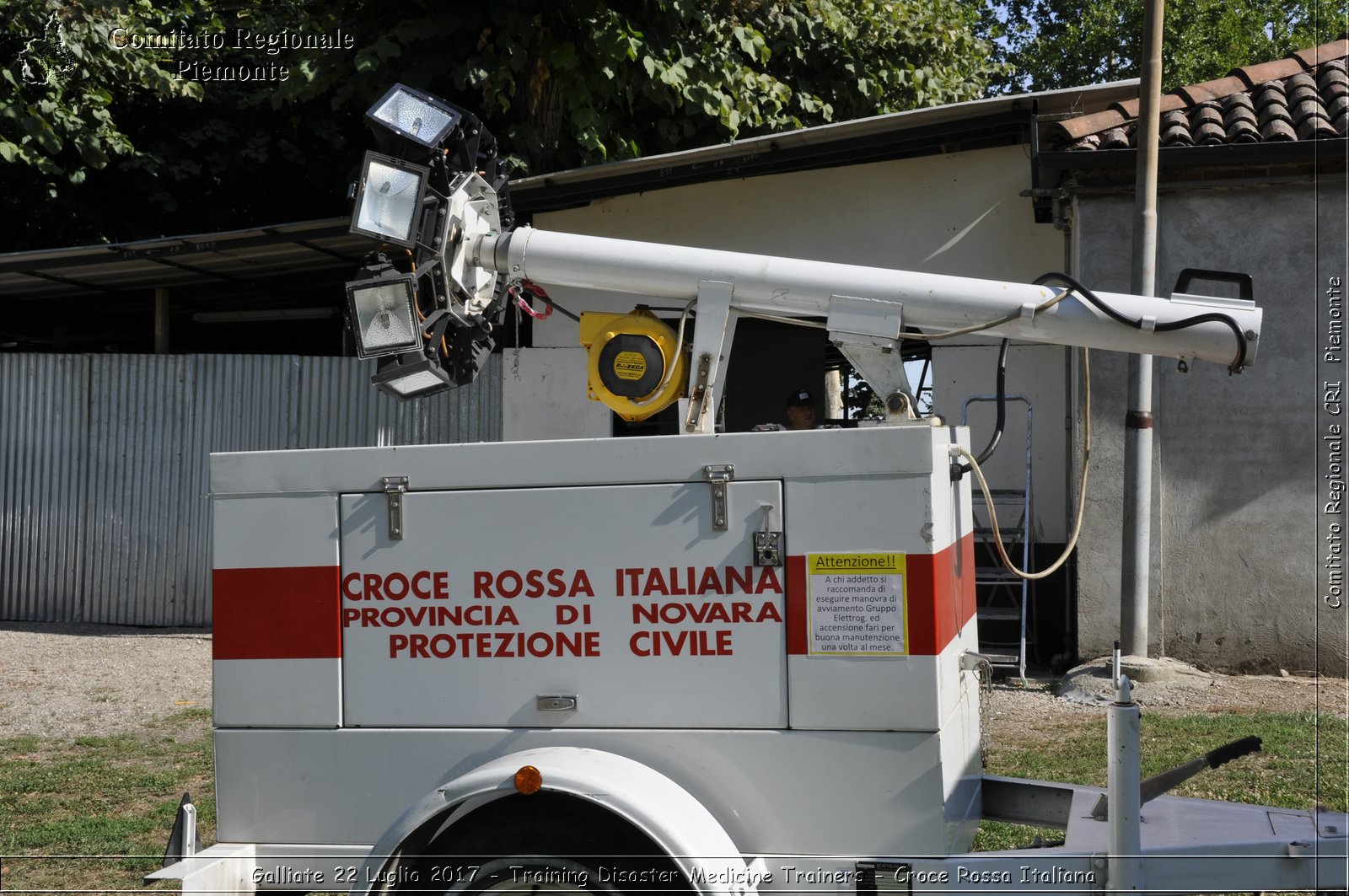 Galliate 22 Luglio 2017 - Training Disaster Medicine Trainers - Croce Rossa Italiana- Comitato Regionale del Piemonte