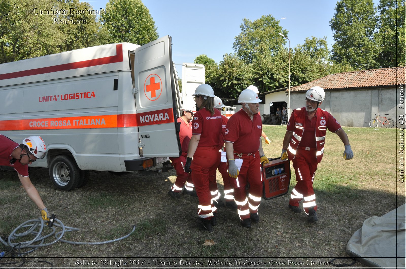 Galliate 22 Luglio 2017 - Training Disaster Medicine Trainers - Croce Rossa Italiana- Comitato Regionale del Piemonte