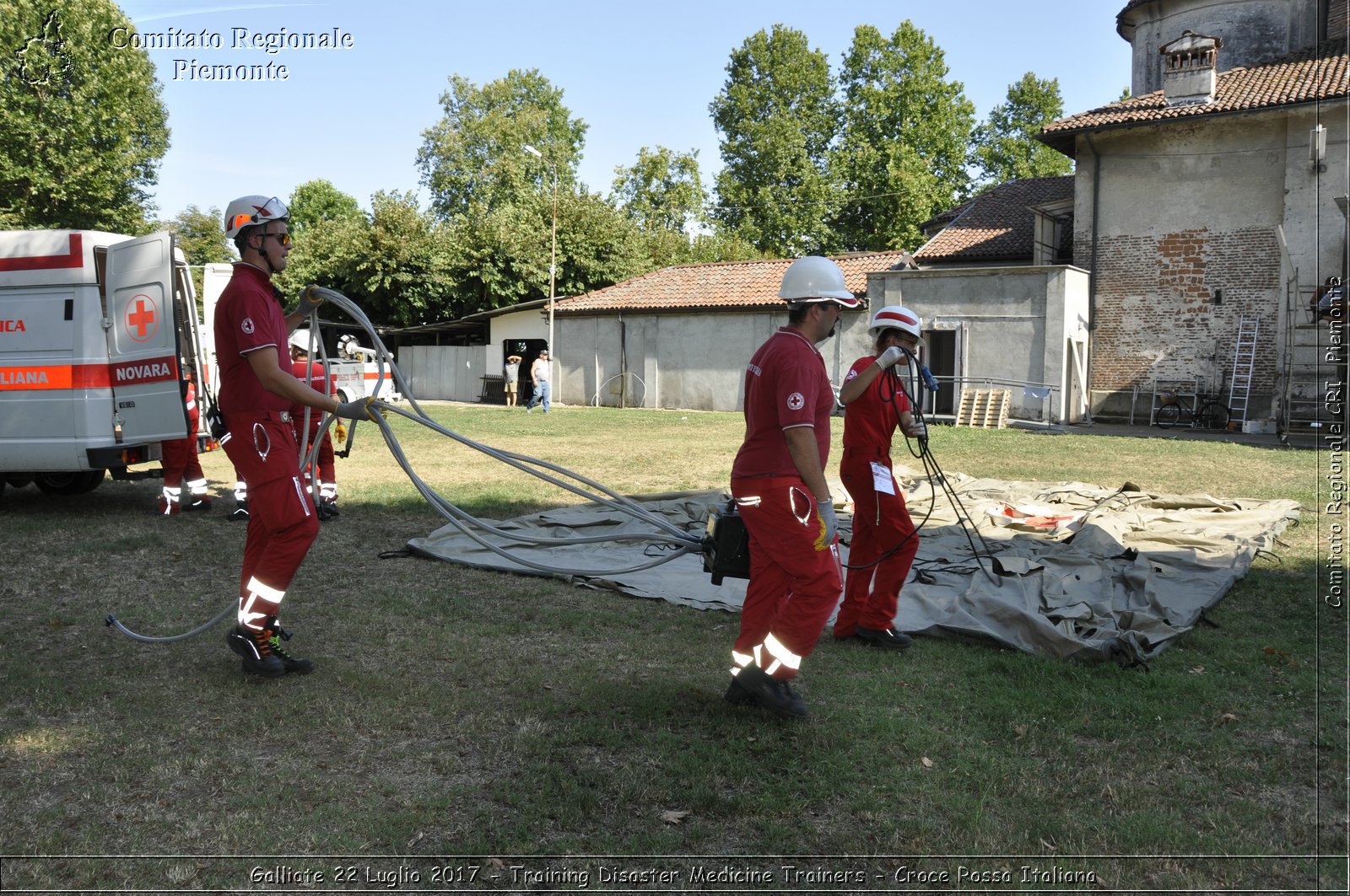 Galliate 22 Luglio 2017 - Training Disaster Medicine Trainers - Croce Rossa Italiana- Comitato Regionale del Piemonte